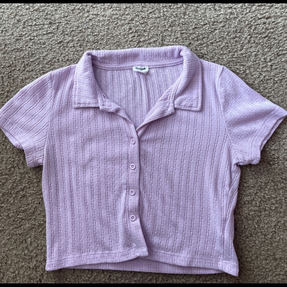 Cotton On- Lilac Crop Top